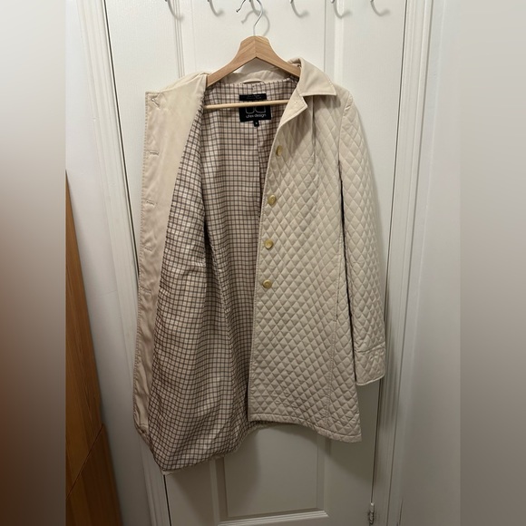 White Trench Coat UTEX Design size 10 - Picture 3 of 10